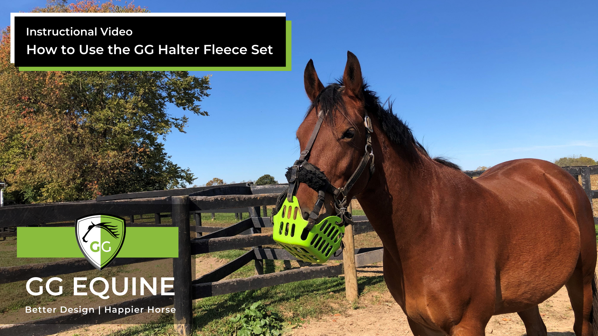 Charger la vidéo: Full video instructions and tutorial on how to install and use the GG Equine Halter Fleece Converter Set.